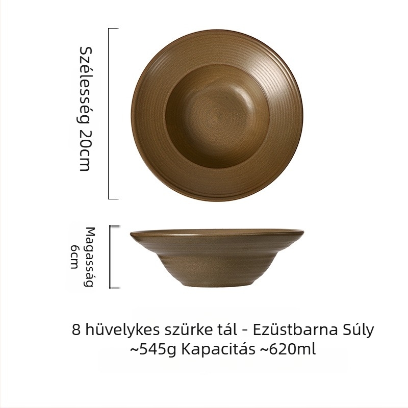 Porcelánból készült japán stílusú, kerek formájú tál, mikrohullámú sütőben használható.