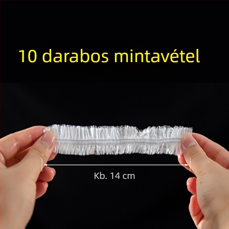 Egyszer használatos szagvédő fóliatakaró sapka - háztartási használatra, PE, -60°C–140°C, 12+ darab