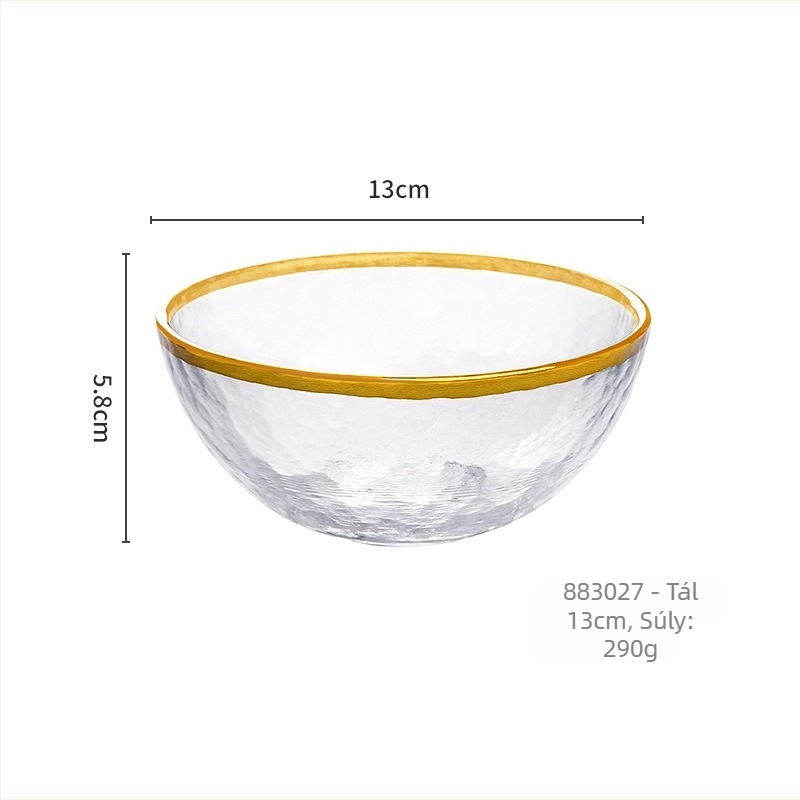 Kristályüveg étkészlet kézzel festett mázzal (mikrohullámú sütőben is használható; modern nyugati stílus; 36 darab)