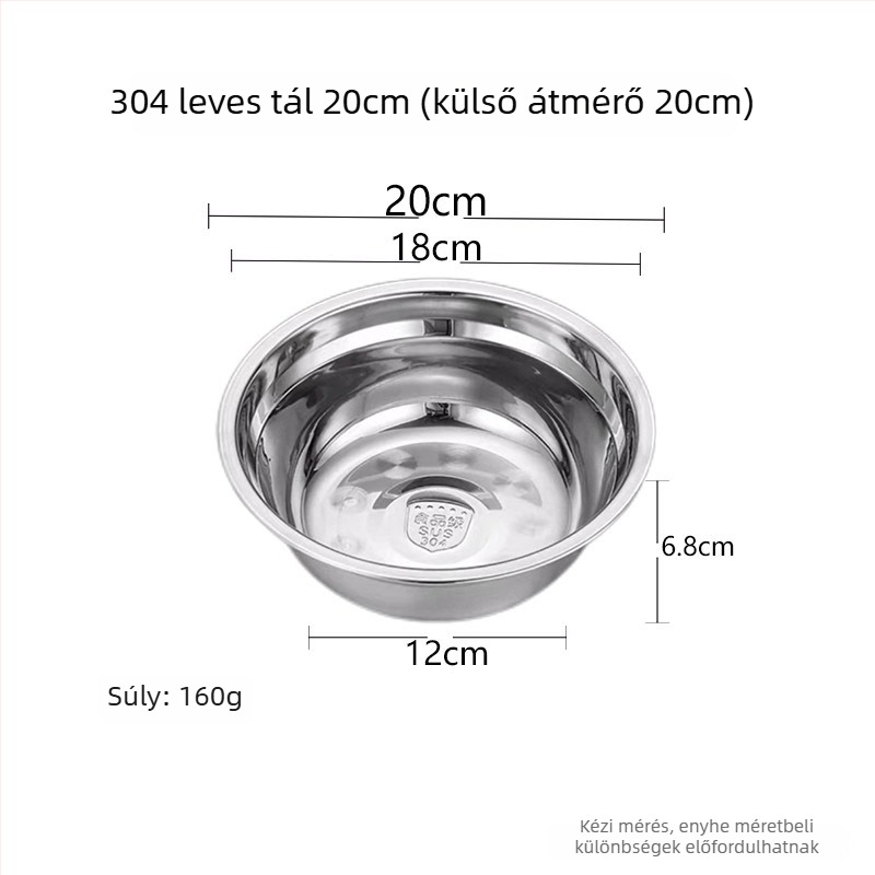 5 darabos kerek rozsdamentes acél étkészlet, modern minimalista stílus, egyszínű mintázat, mikrohullámú sütő nem alkalmas