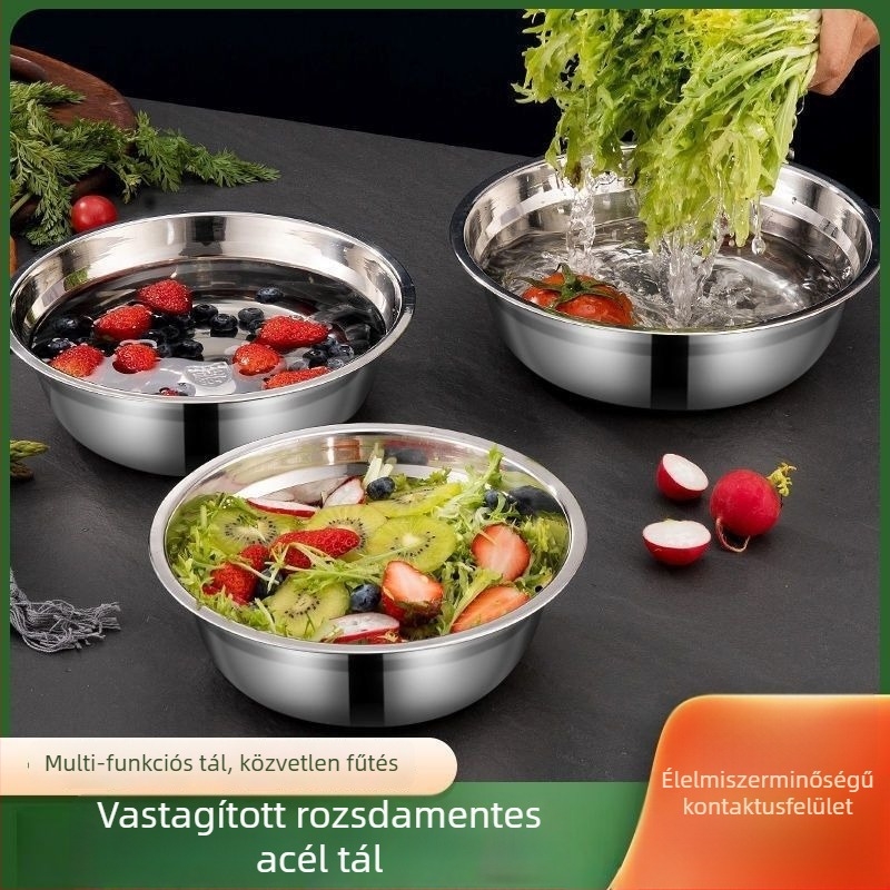 Kempingezésre hordozható, körkörös vas grillserpenyő