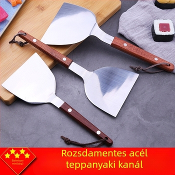 Teppanyaki sütőkanál – Orange Wild, 420 rozsdamentes acél, modern stílus