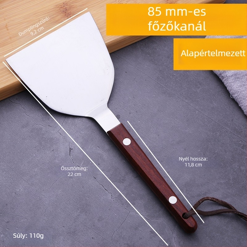 Teppanyaki sütőkanál – Orange Wild, 420 rozsdamentes acél, modern stílus