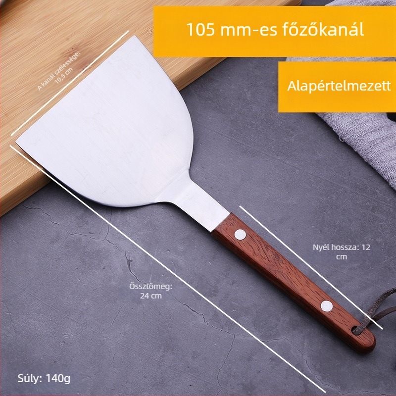 Teppanyaki sütőkanál – Orange Wild, 420 rozsdamentes acél, modern stílus