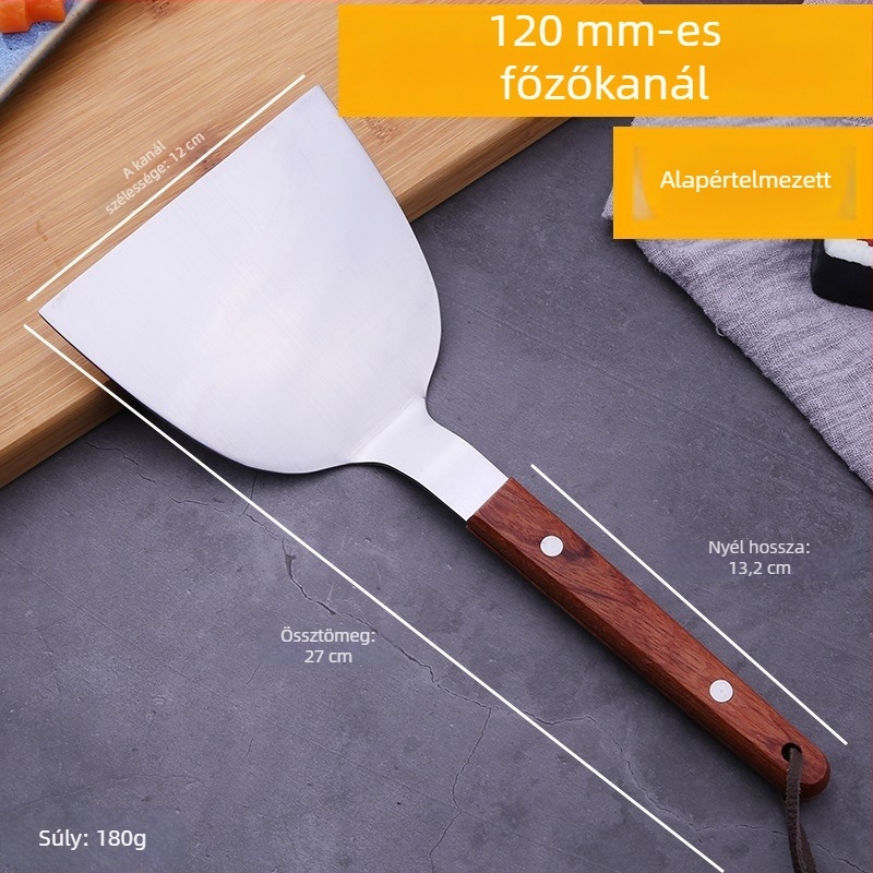 Teppanyaki sütőkanál – Orange Wild, 420 rozsdamentes acél, modern stílus