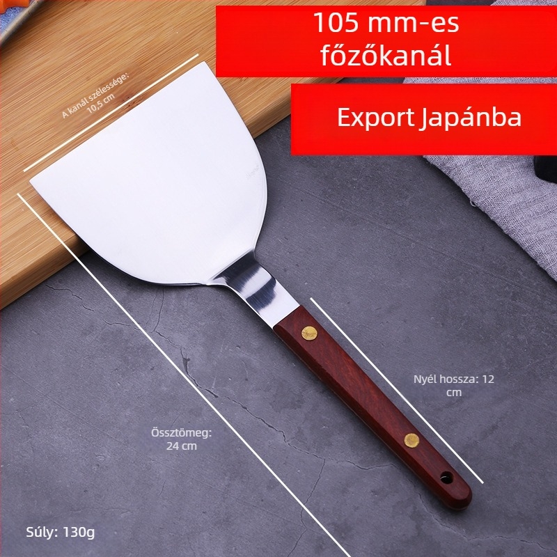 Teppanyaki sütőkanál – Orange Wild, 420 rozsdamentes acél, modern stílus