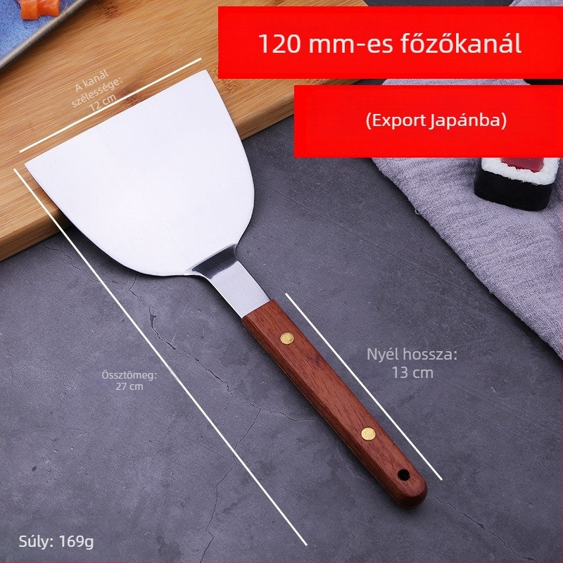 Teppanyaki sütőkanál – Orange Wild, 420 rozsdamentes acél, modern stílus