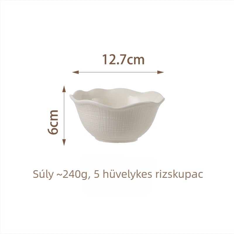 Kerámia étkészlet (tálak és tányérok) — modern minimalist stílus, egyszínű mázolt felület, mikrohullámú sütőben használható, testreszabás elérhető