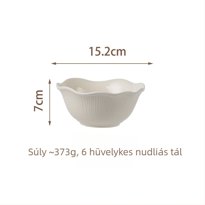 Kerámia étkészlet (tálak és tányérok) — modern minimalist stílus, egyszínű mázolt felület, mikrohullámú sütőben használható, testreszabás elérhető