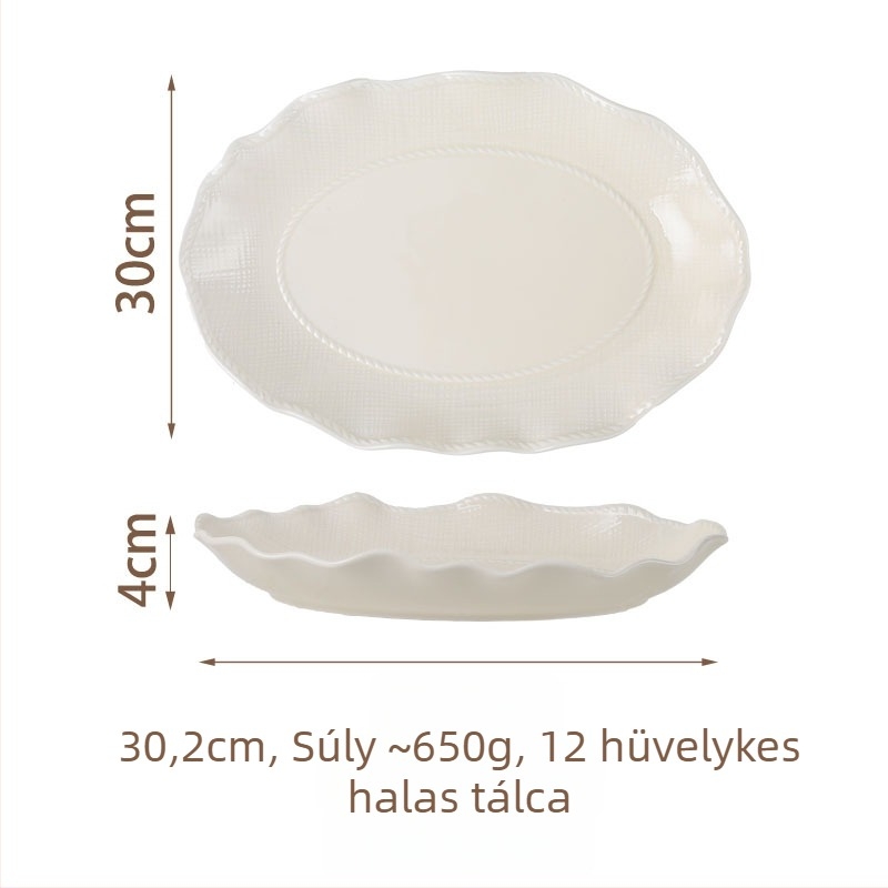 Kerámia étkészlet (tálak és tányérok) — modern minimalist stílus, egyszínű mázolt felület, mikrohullámú sütőben használható, testreszabás elérhető