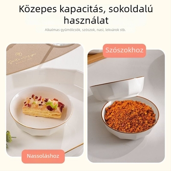 Kerámia Nordic stílusú dipp tálak háztartási használatra; logónyomtatás elérhető; ideális konferencia ajándék