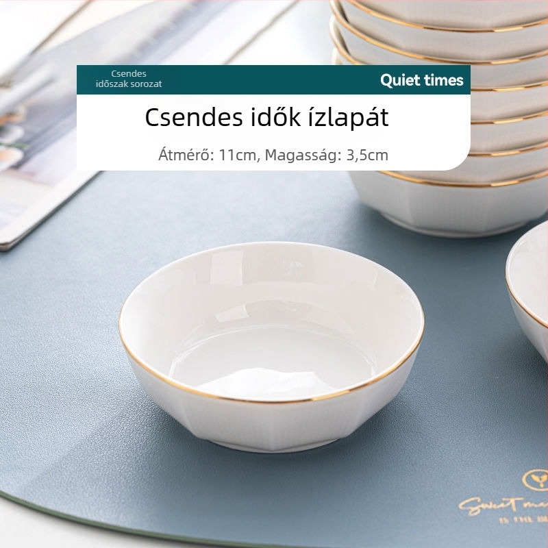 Kerámia Nordic stílusú dipp tálak háztartási használatra; logónyomtatás elérhető; ideális konferencia ajándék