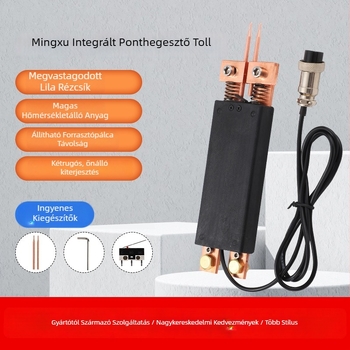 Mingxi Kézben tartható ponthegesztő toll – réz elektróddal, 18650 Li-ion akkumulátor, automatikus érintéses hegesztés