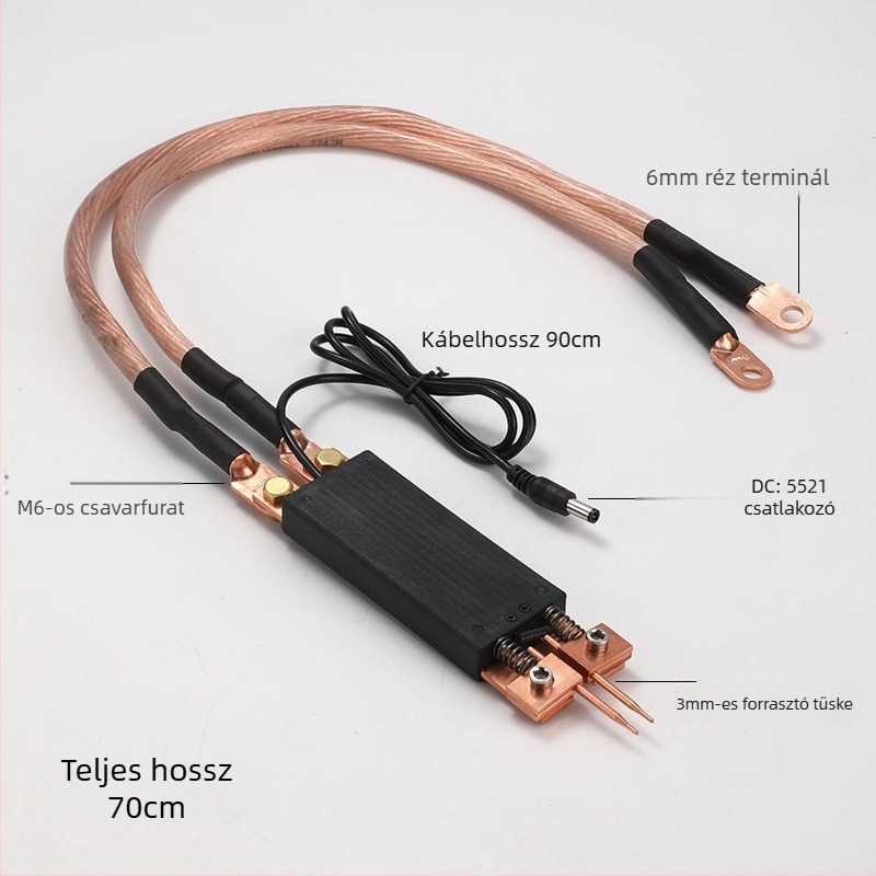 Mingxi Kézben tartható ponthegesztő toll – réz elektróddal, 18650 Li-ion akkumulátor, automatikus érintéses hegesztés
