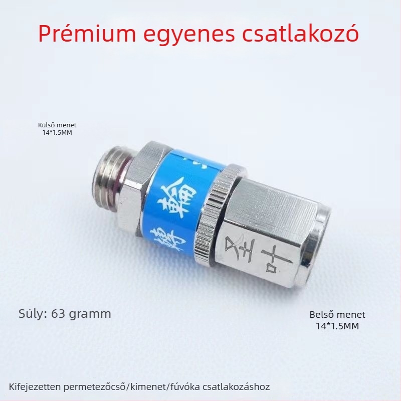 Mezőgazdasági magasnyomású permetezőcső forgó csatlakozóval, réz csatlakozó, anti-zavaró gyorscsatlakozás
