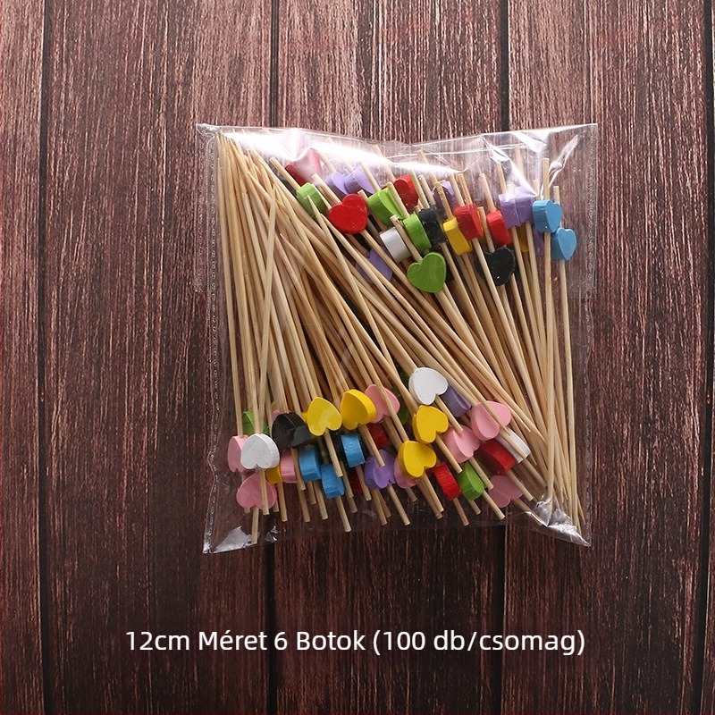 Gyümölcsvillák, bambuszból, modern minimalista stílus, gyerekeknek, egyszerű mintázat, kiváló minőségű termék