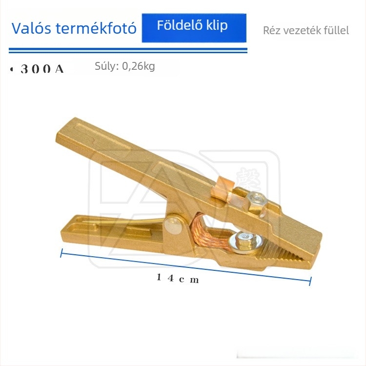 Hegesztéshez földelő csipesz, teljes rézből készült, 300–500 A, Xinye