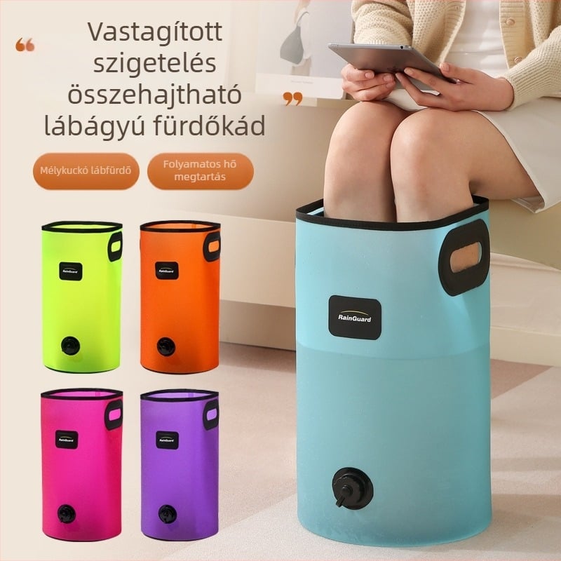 Összecsukható lábáztató vödör, PVC, Rain Guard, felnőtteknek