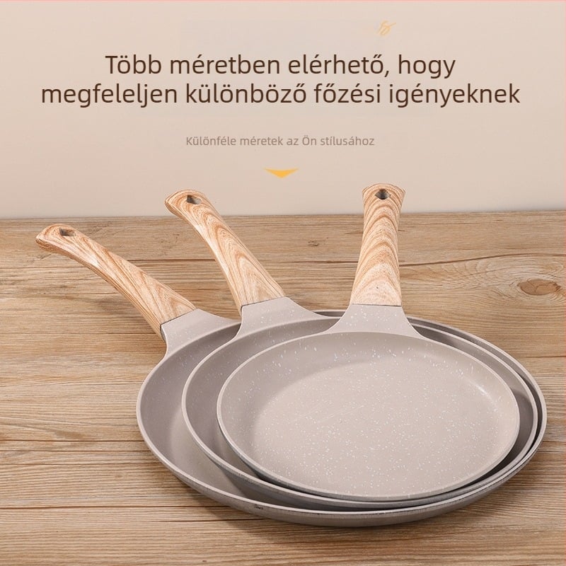 Tapadásmentes serpenyő, alumínium, modell: tojásos serpenyő, logó testreszabás, általános tűzhelyekhez