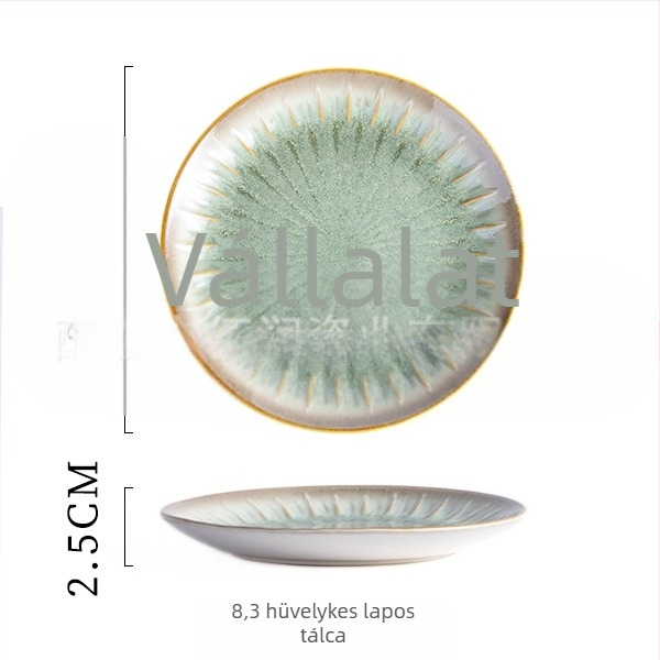 Alábeglazúzott porcelán étkészlet – kör alakú, domborított relíf, mikróbarát, Li Lingben készült