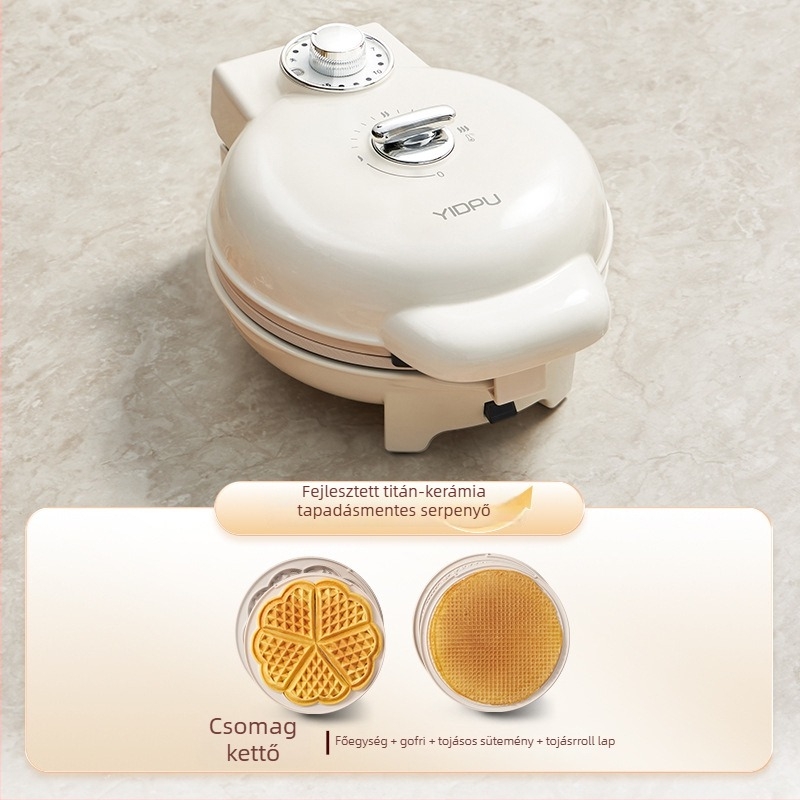 Dupla oldalas gofrisütő, modell EL-3025, 750W, 220V/50Hz, mechanikus vezérlés