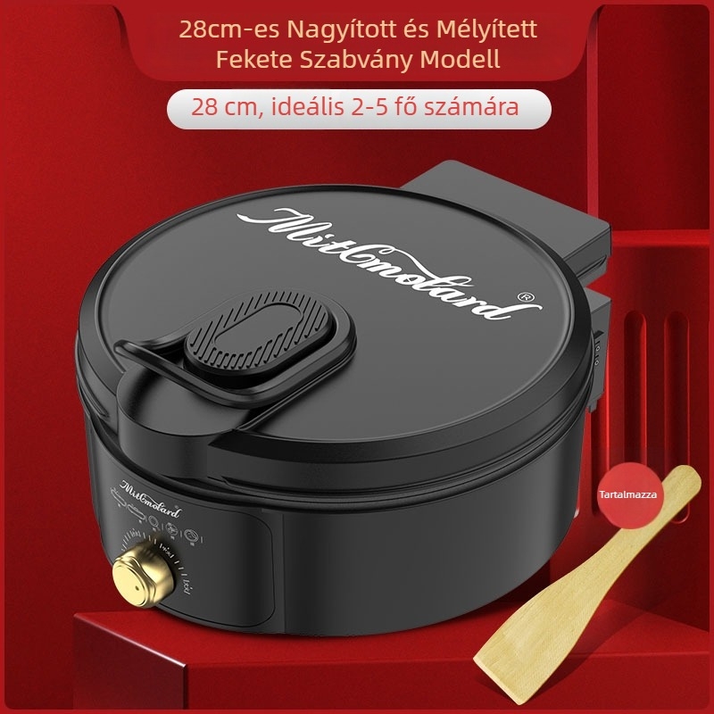 Elektromos palacsinta sütő, kettős fűtés, 1200W, 220V, 4-5 személyre