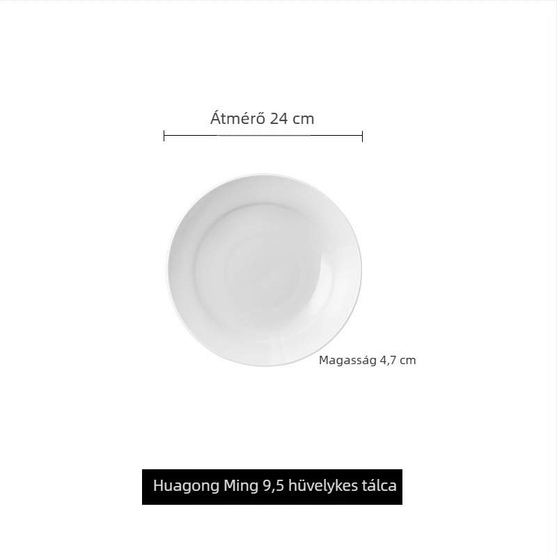 Porcelánból készített szigetelt tálalóedény, kör alakú, kínai stílus, egyszerű dizájn