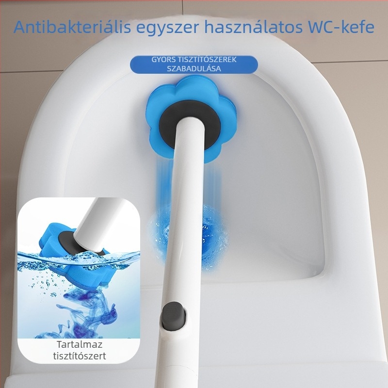 Egyszer használatos WC-kefék cserefej – szivacs anyag, háztartási és kollégiumi fürdőszobákhoz