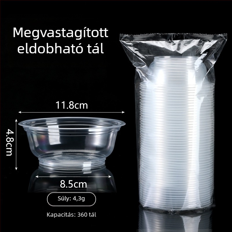 Egyszer használatos kerek műanyag szósz pohár dip tartóval, passion fruit íz, takeawayhoz
