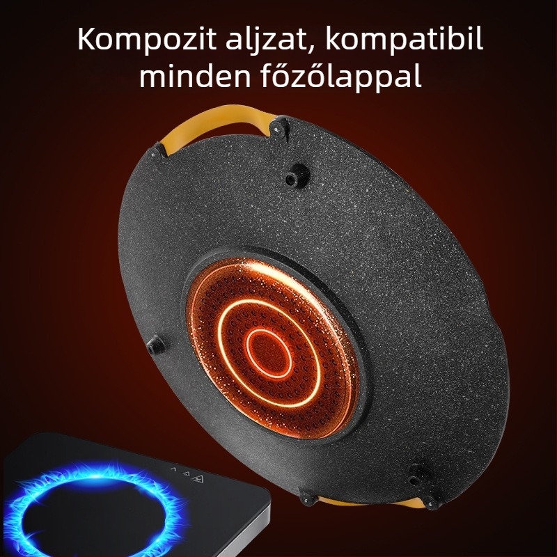 Jocel alumínium kör alakú hordozható grillsütő tál