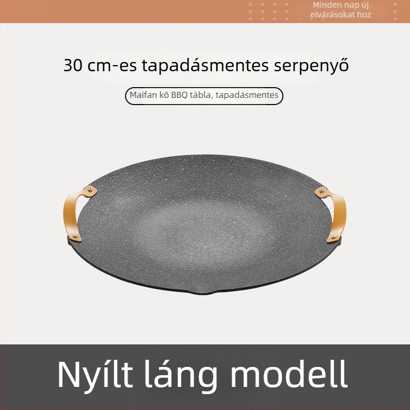 Jocel alumínium kör alakú hordozható grillsütő tál