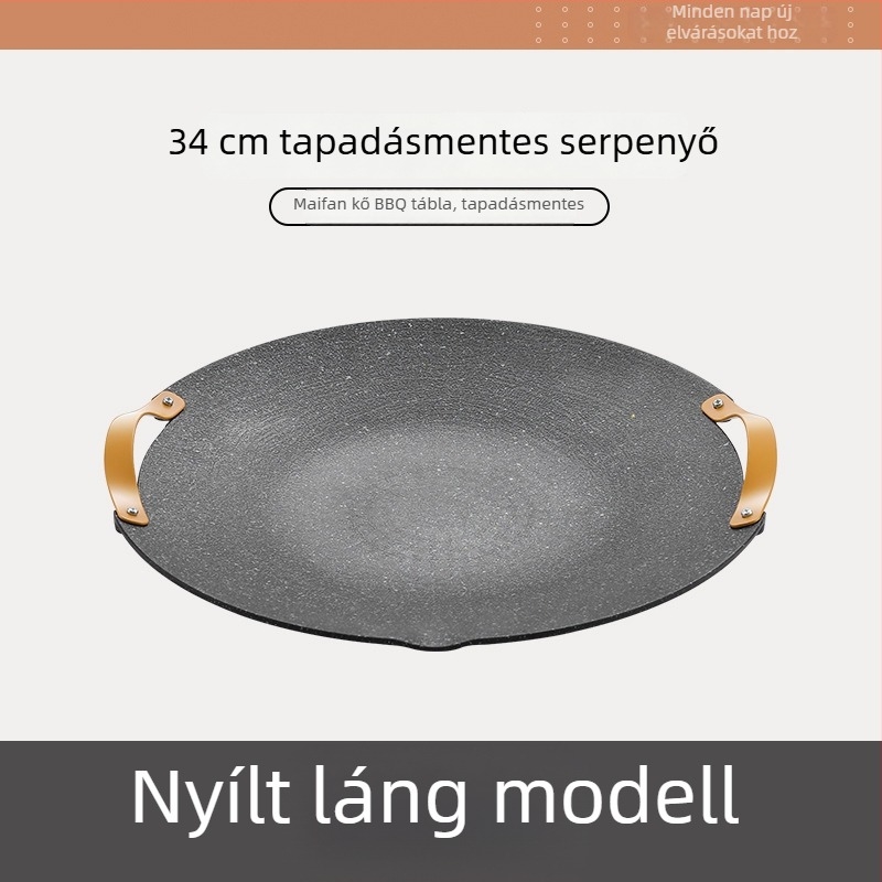 Jocel alumínium kör alakú hordozható grillsütő tál