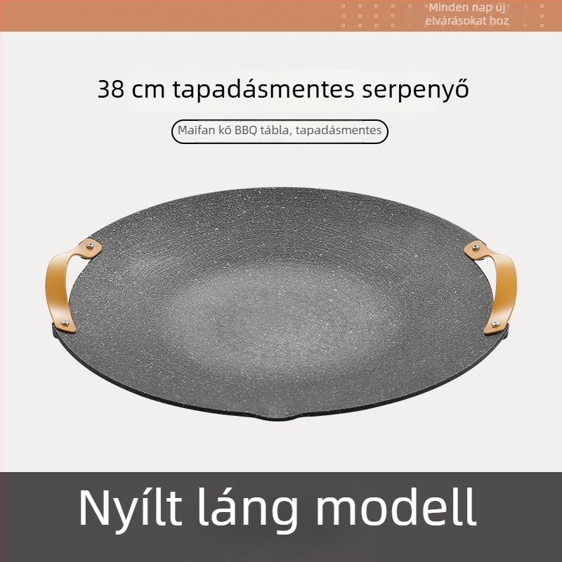 Jocel alumínium kör alakú hordozható grillsütő tál
