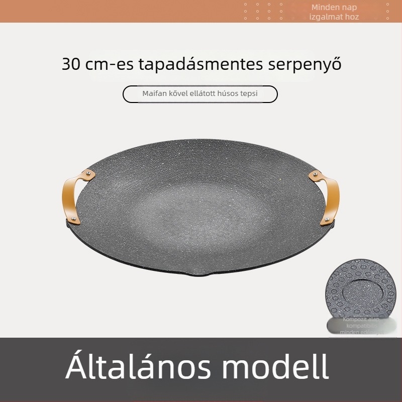 Jocel alumínium kör alakú hordozható grillsütő tál