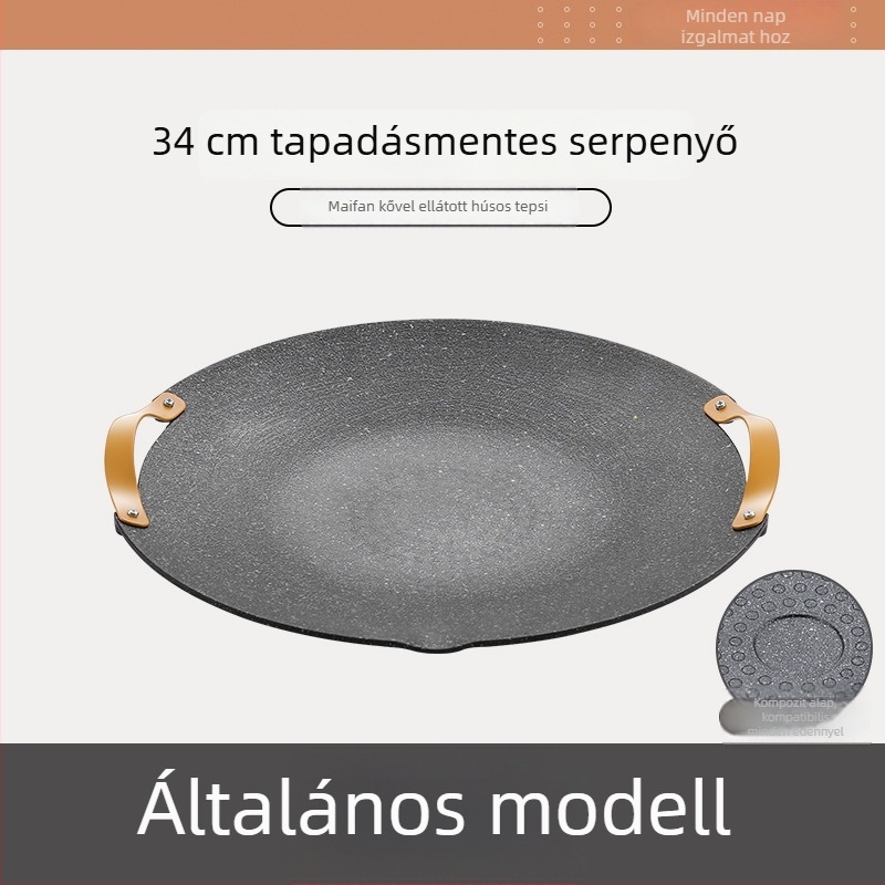 Jocel alumínium kör alakú hordozható grillsütő tál