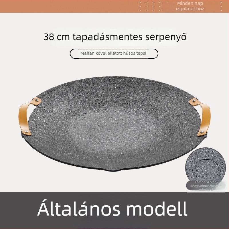 Jocel alumínium kör alakú hordozható grillsütő tál