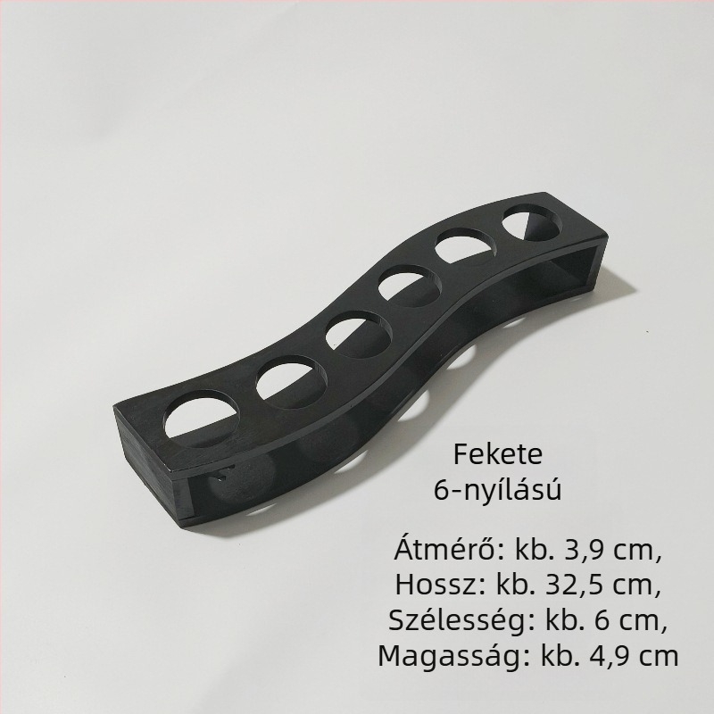 Bambusz pohár tartó – Mini pohár tároló polc, modern egyszerű stílus, bambuszfa, 0,3 kg