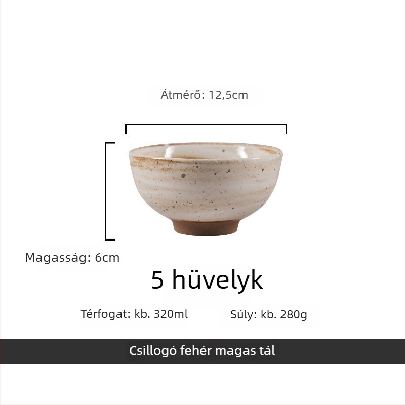 Porcelain chime porcelán tál- és tányérkészlet, retro könnyű luxus stílus, kör alakú, glazúrozott felület, mikrohullámú sütőben használható