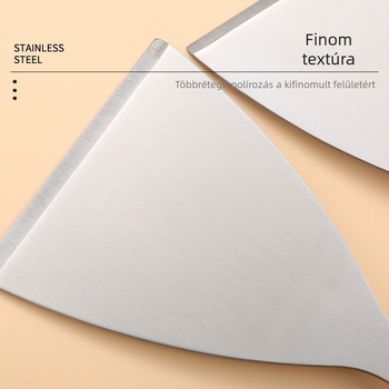 Rozsdamentes acél palacsinta spatula – többfunkciós spatula palacsintákhoz, teppanyakihoz és rántottához, Chef Feng Sheng márka, Nordic wind stílus