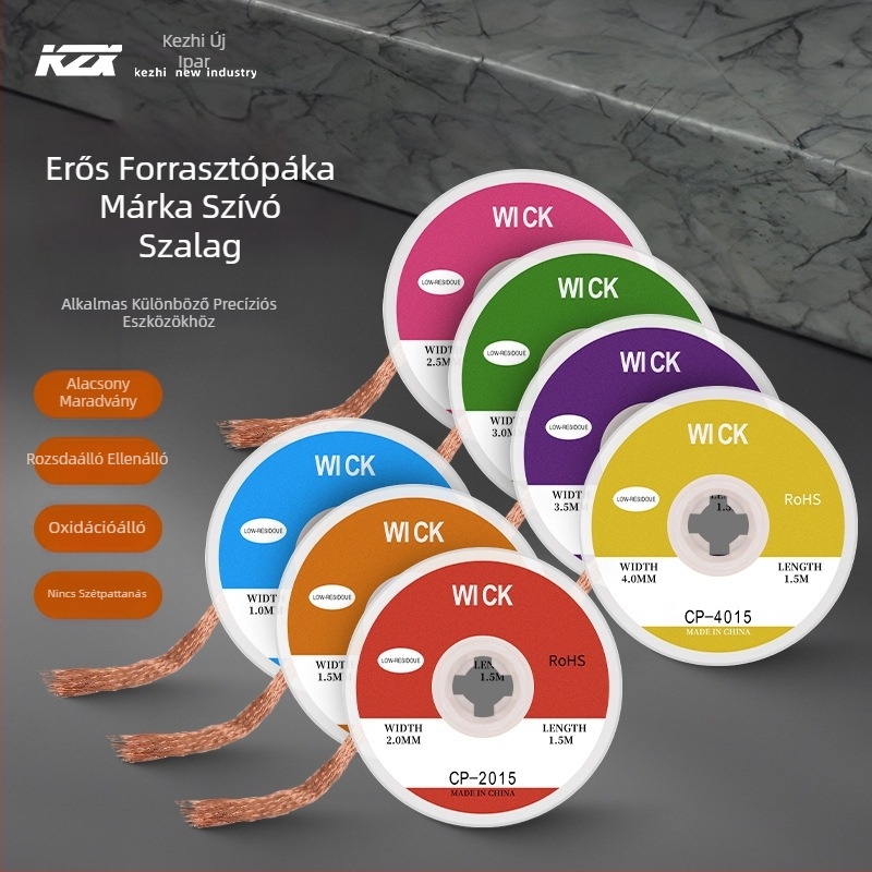 Kezhizin Forrasztó Lenta Desoldering és Szerelvény Tisztítása, Olvadék Maradványok Eltávolítása és Adszorpció
