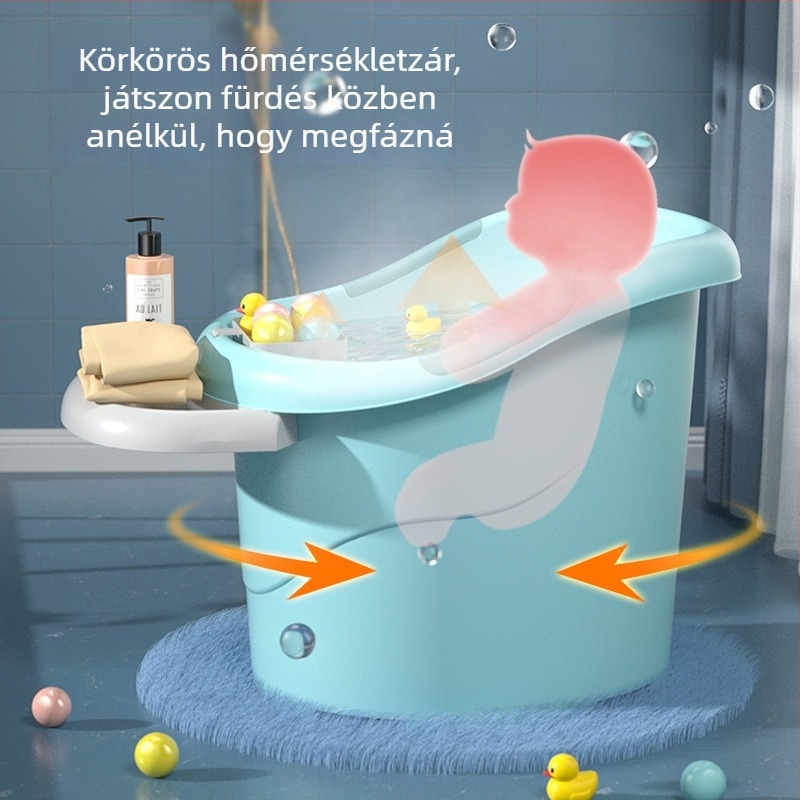Leboni műanyag babafürdőkád gyerekeknek – teljes testű fürdéshez
