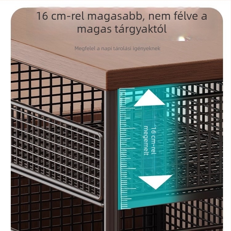 Vasból készült, kétszintes pohártartó polc etnikus stílusban, univerzális tárolás, szerelés nélkül