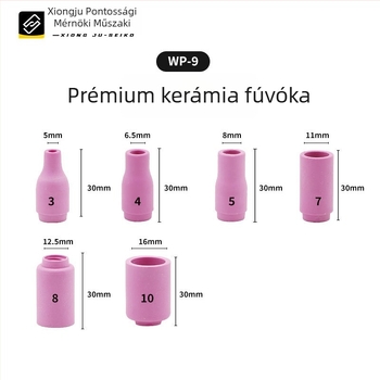 WP-9 kerámia fúvóka argonív hegesztéshez – No. 4 és No. 5, vastagított kerámia