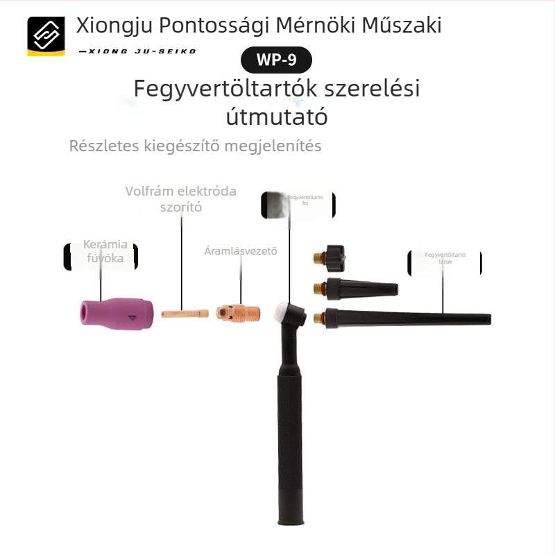 WP-9 kerámia fúvóka argonív hegesztéshez – No. 4 és No. 5, vastagított kerámia