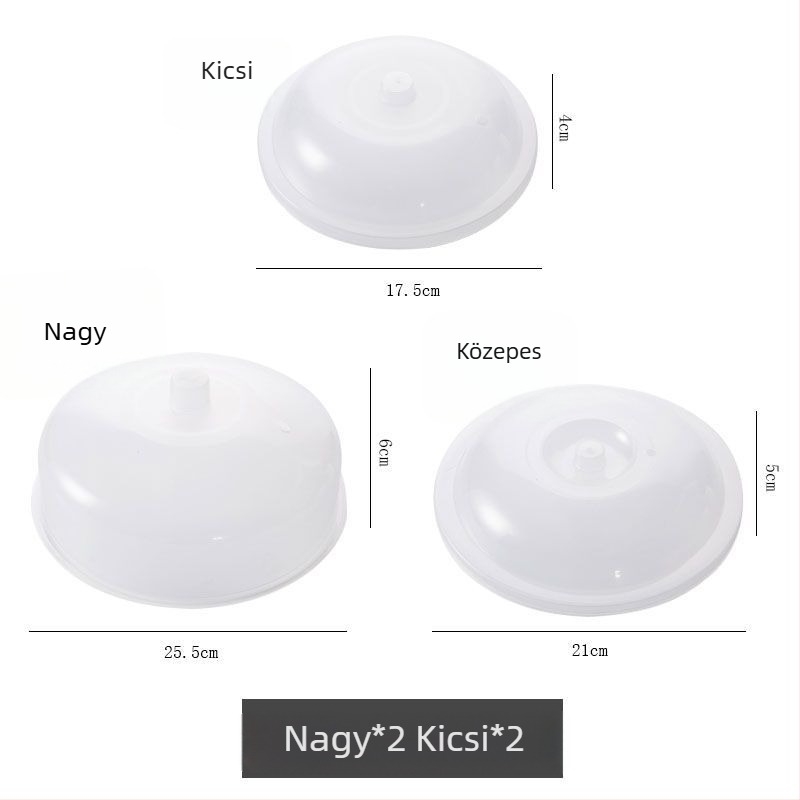 4 darab üvegtakaró készlet hűtő és mikrohullámú sütőhöz, márka Unique, nem importált, egyszerű stílus