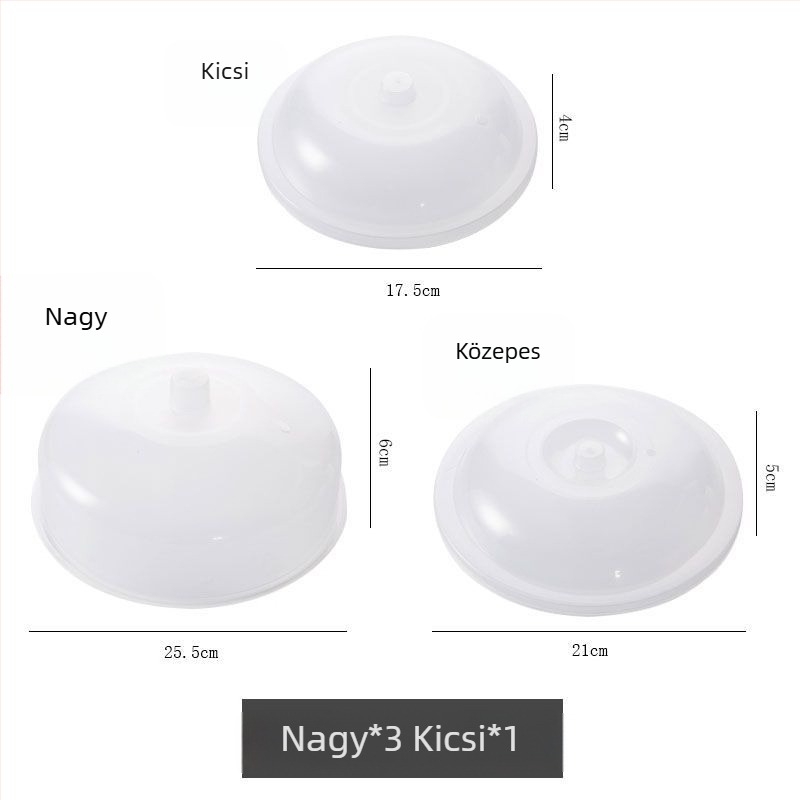 4 darab üvegtakaró készlet hűtő és mikrohullámú sütőhöz, márka Unique, nem importált, egyszerű stílus