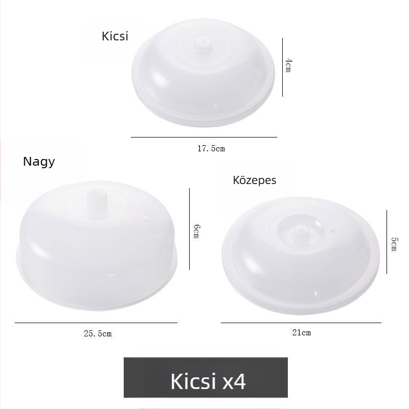 4 darab üvegtakaró készlet hűtő és mikrohullámú sütőhöz, márka Unique, nem importált, egyszerű stílus