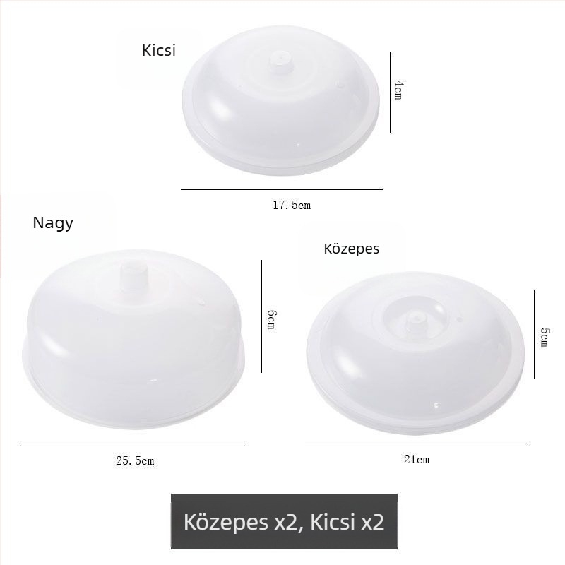 4 darab üvegtakaró készlet hűtő és mikrohullámú sütőhöz, márka Unique, nem importált, egyszerű stílus