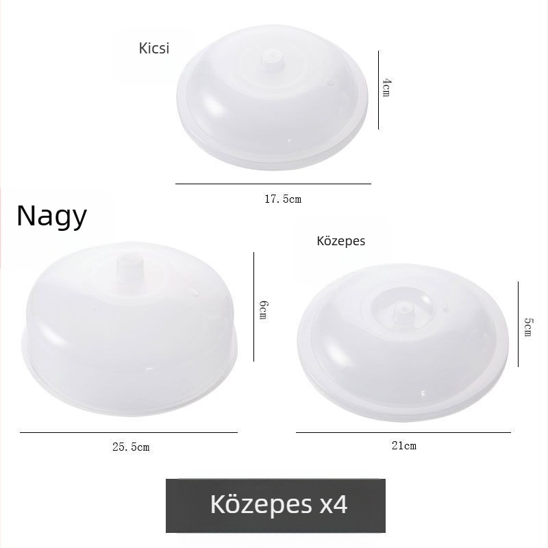 4 darab üvegtakaró készlet hűtő és mikrohullámú sütőhöz, márka Unique, nem importált, egyszerű stílus