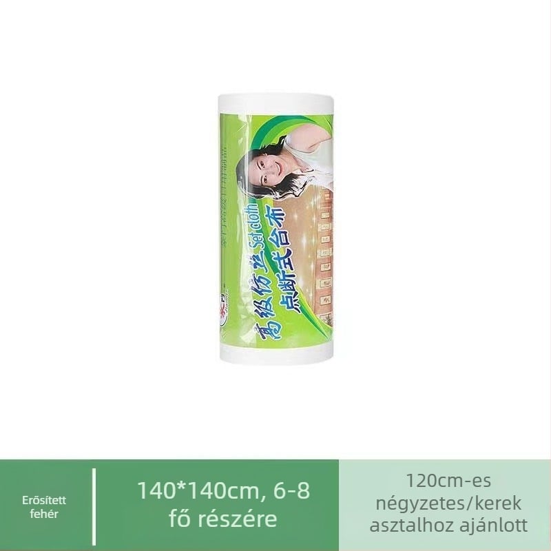 Kangwei egyszer használatos műanyag asztalterítő, négyzet alakú, megerősített, vízálló és olajálló, vastagság 4